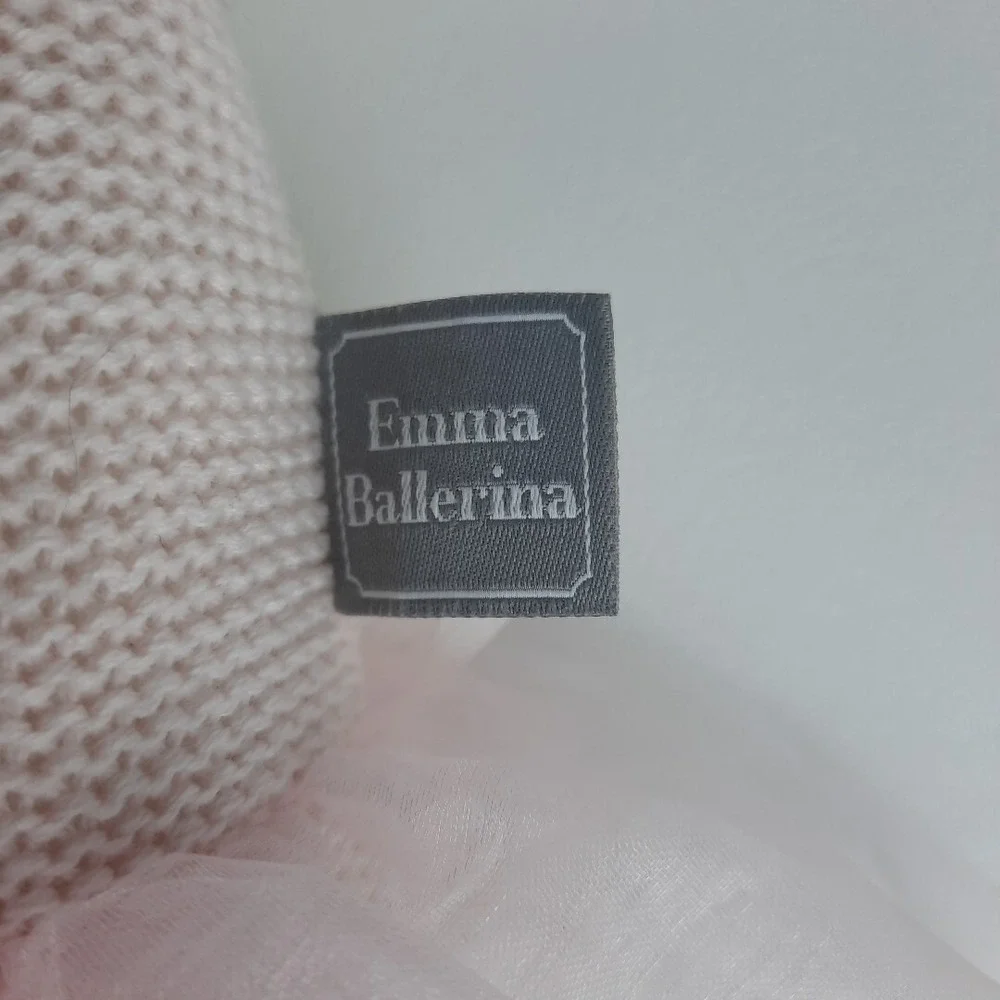 Emma Ballerina Knitted Doll Plush with Rattle inside Living Textiles 17